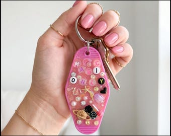Magic Only NFC Keychain — Tap Into Today's Energy — One of a Kind Handmade Retro Hotel Keychain Daily Witchy Wisdom