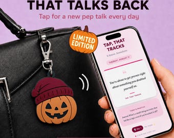 Beanie Pumpkin NFC Bag Charm Halloween Limited Edition Interactive Cozy Jack O Lantern Keychain Backpack Accessory