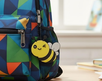 Buzz Bee TapPet NFC Keychain | Tap-Activated Daily Joke & Mission Charm | TapKeeps TapTown Originals