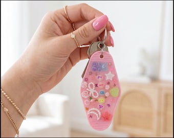 Libra NFC Keychain — Tap Into Today's Energy — One of a Kind Handmade Retro Hotel Keychain Daily Witchy Wisdom Zodiac Gift