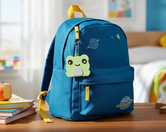 Frankie Frog TapPet NFC Keychain | Tap-Activated Daily Joke & Mission Charm | TapKeeps TapTown Originals