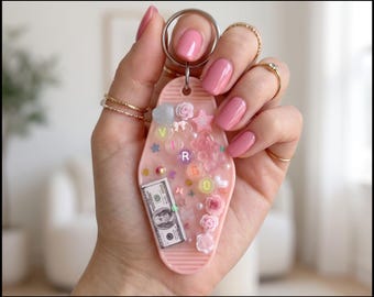 Virgo NFC Keychain — Tap Into Today's Energy — One of a Kind Handmade Retro Hotel Keychain Daily Witchy Wisdom Zodiac Gift