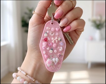 Garden Love NFC Keychain — Tap Into Tiny Laughs — One of a Kind Handmade Retro Hotel Keychain Daily Jokes and Fun Facts for Ages 8-108