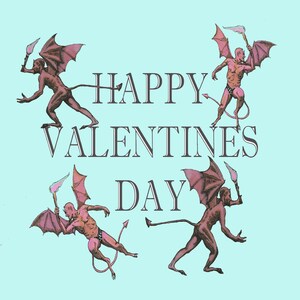 Saint-Valentin du diable, carte de Saint-Valentin gay, carte de Saint-Valentin au Royaume-Uni, carte de Saint-Valentin pour lui, carte de Saint-Valentin pour elle, carte de Saint-Valentin inhabituelle, carte d'amour