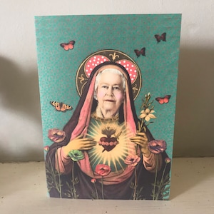 Carte de la reine Elizabeth, la reine Elizabeth ii, carte d'anniversaire de la reine Elizabeth, carte de la reine drôle, royauté britannique, carte de la reine kitsch, toutes les occasions
