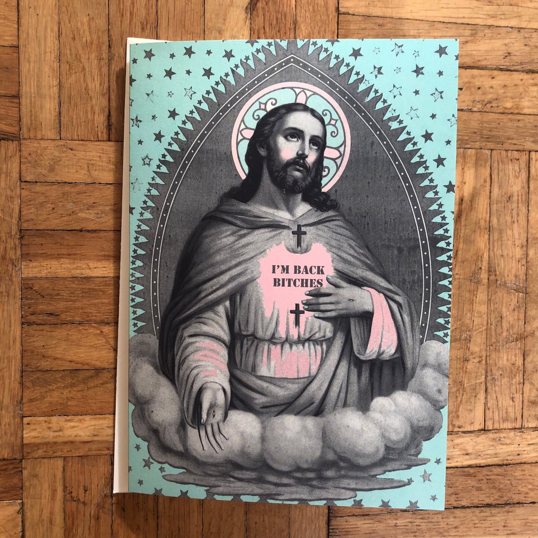 Religious Conversion Devius Example Funny Religious Humour, Religious Card Funny, Funny Jesus Card, Anti ...