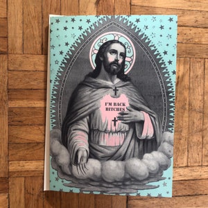 Religious humour, Religious card funny, Funny Jesus card, anti religious card, Happy Easter card fun, easter card rude, funny quote easter