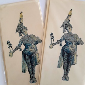 Circus freak card, circus card, tattooed lady, surreal birthday card, freak show, freaks and geeks, circus card, gothic birthday card, weird