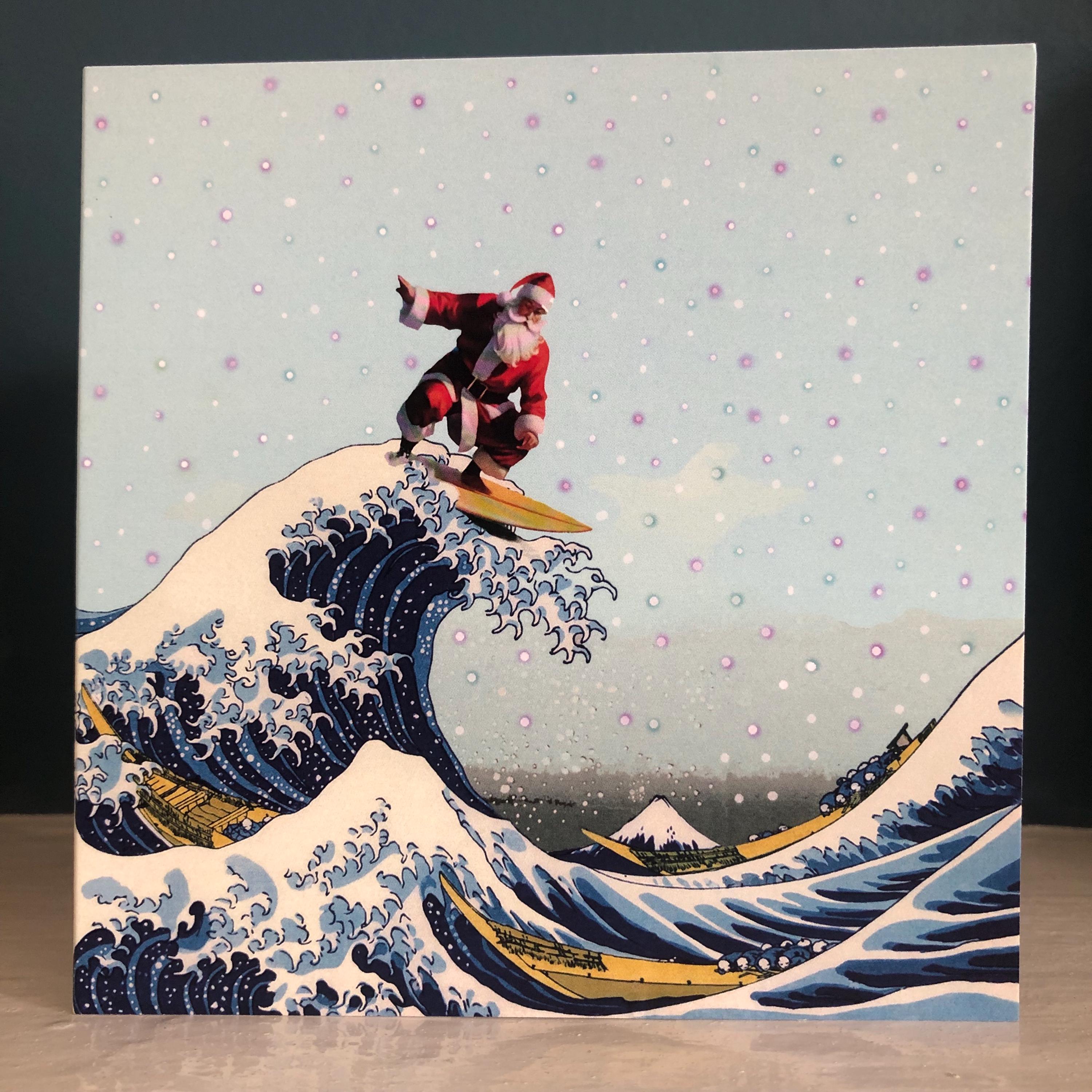 Funny Xmas Card, Fine Art Card, Altered Art Christmas Cards