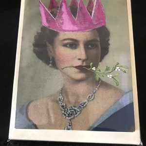 Cartes de Noël de la reine Elizabeth, cartes de Noël royales, famille royale britannique, reine Elizabeth ii, carte de Noël amusante, paquet de cartes de Noël, Royaume-Uni