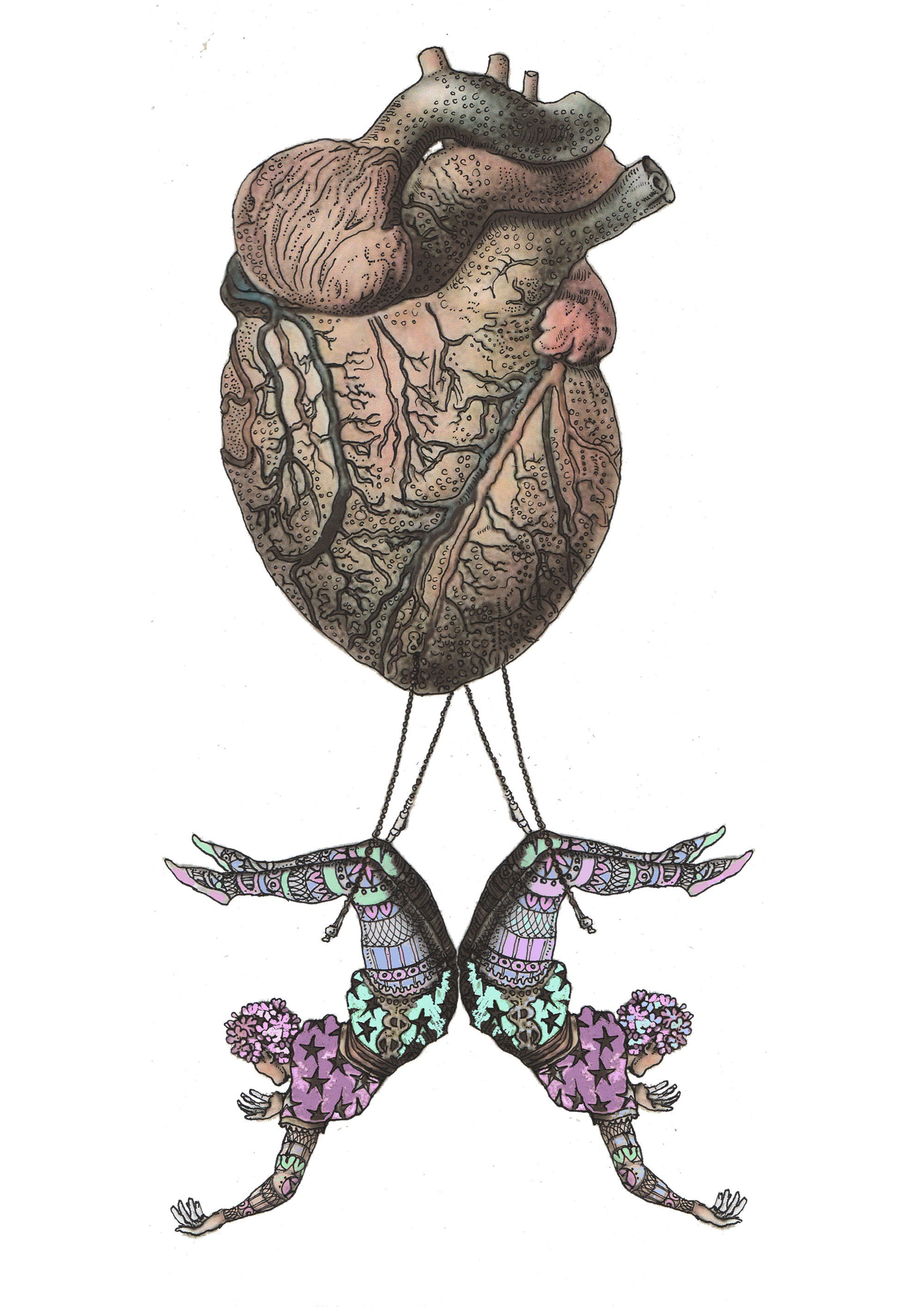 Gothic Heart Drawings