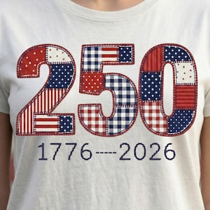 America 250th Anniversary Quilt PNG, 1776-2026 Independence Day, Faux Patchwork Design, Patriotic Vintage Sublimation Design