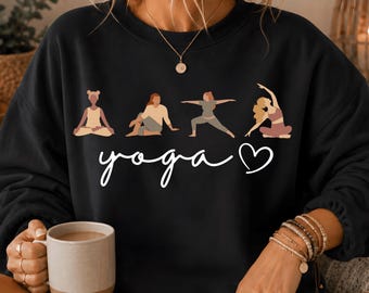 Sweater Yoga, Yoga Geschenkidee, Yoga Hoodie, Geschenk für Yogis, Namaste Yoga Geschenk, Weihnachtsgeschenk Yogaliebhaber, Yoga Geschenk