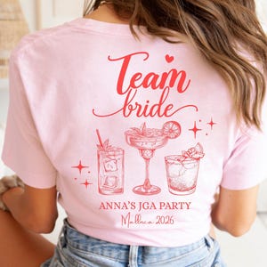 Camisa de fiesta JGA personalizada, Camisa Braut, Camisas del equipo JGA, Camisa del equipo Braut, Camisa Hochzeit JGA, Camiseta Junggesellinnenabschied, imagen 3