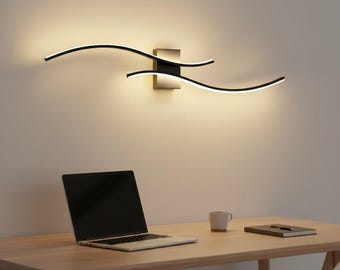 書斎や寝室に最適なモダンなLEDウォールランプ｜ミニマルな北欧スタイル｜調光可能