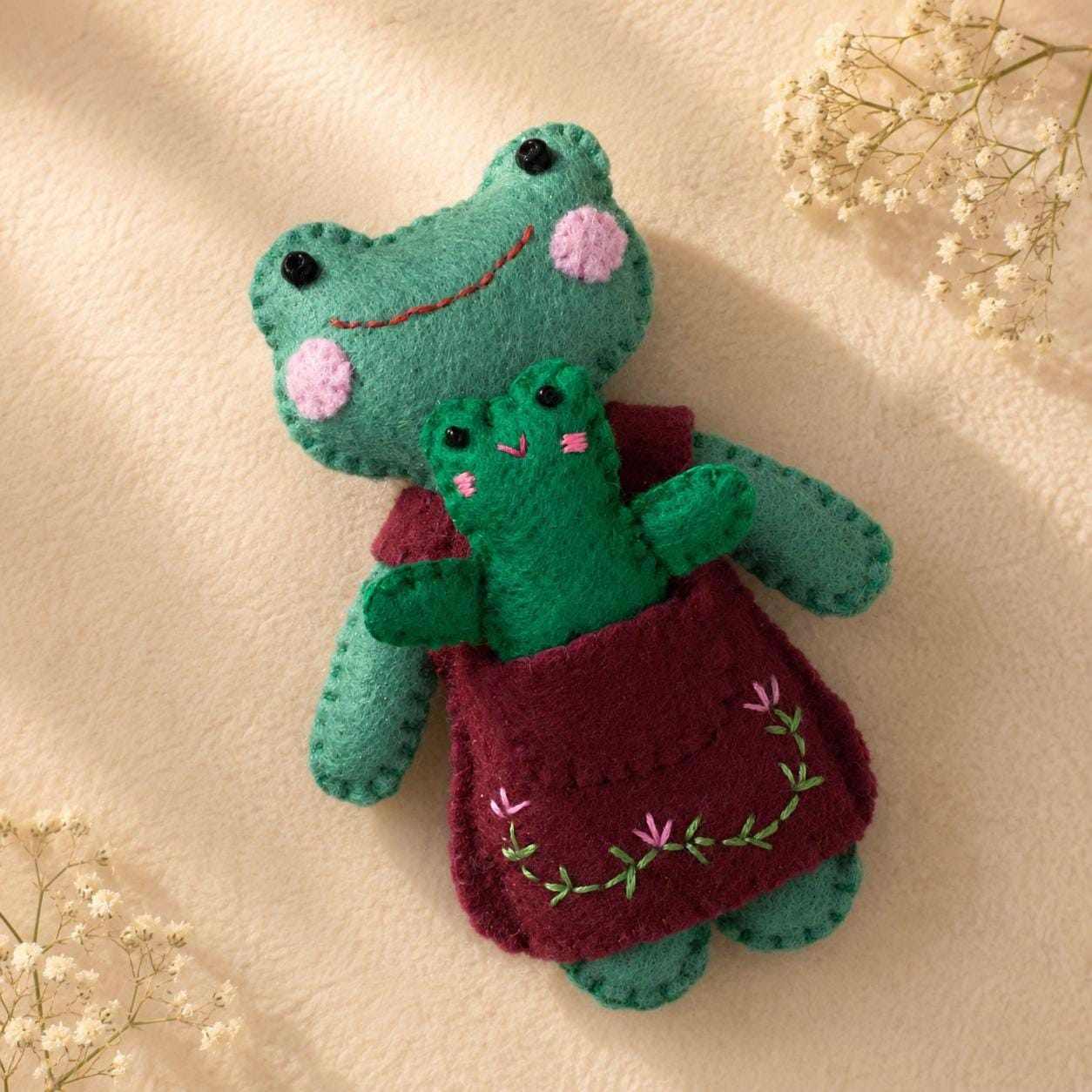 Frog Sewing Pattern / Rita the Frog & Baby - PDF Download - Etsy