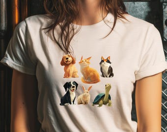 Unisex t-shirt Simple Dog Shirt, Minimal Dog Design Tee, Cute Dog Lover Gift, Clean Dog Graphic Tee, Modern Pet Lover Shirt