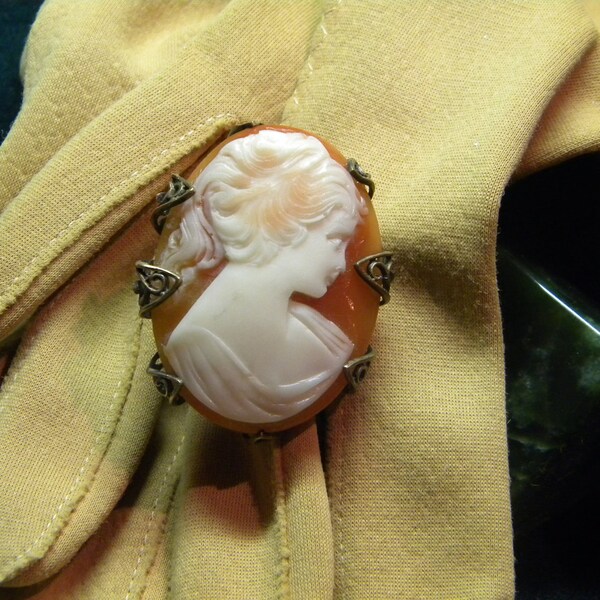 Large Vintage Cameo Ring