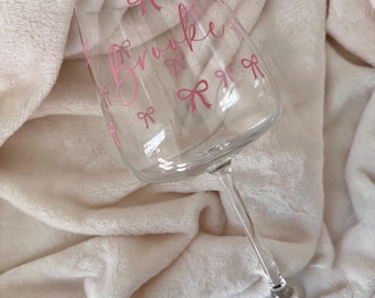 Personalised wine glass, gift for her, birthday gift