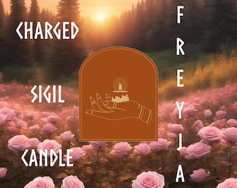 Bougies de dévotion chargées du sceau : Freyja