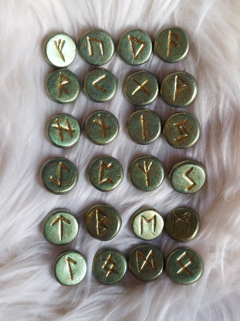 Freyr Elder Futhark Rune Set Etsy