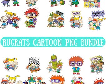 Rugrats Cartoon PNG Clipart Bundle, 90s Retro Graphics (Digital Download)