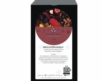 Té de frutas Ponche de frutas | Bayas y especias | 130 g