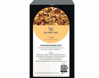 Té orgánico de jengibre y pera | Jengibre y pera | 130 g