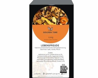 Té de frutas Alegría de vivir | Manzana, zanahoria y melocotón | 120 g