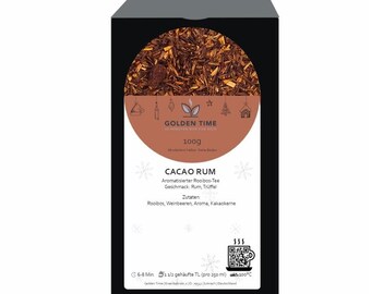 Té rooibos con cacao y ron | Cacao y ron | 100 g