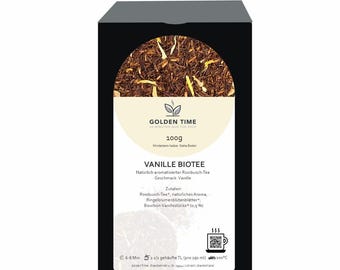 Té rooibos vainilla orgánico | Vainilla Bourbon | 100 g