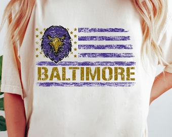 Baltimore Football Retro Comfort Colors T-shirt, Baltimore Vintage Sport Shirt
