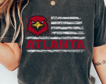 Atlanta Football Retro Comfort Colors T-shirt, Atlanta Vintage Sport Shirt
