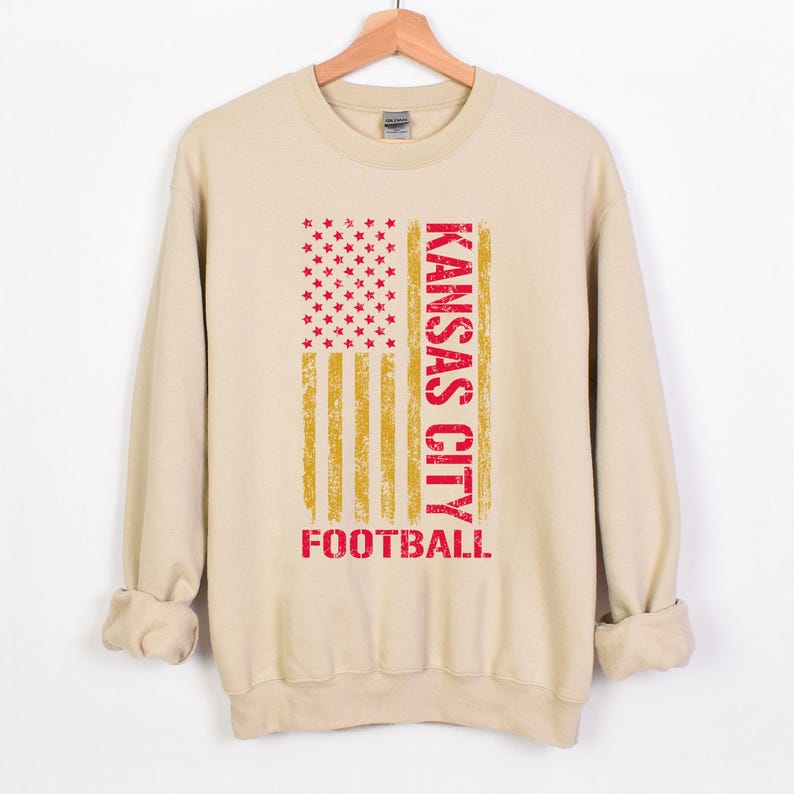 Kansas City Football Crewneck Sweatshirt, Kansas City Sweater, Sport Shirt image 8