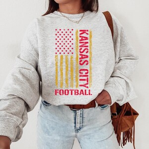 Kansas City Football Crewneck Sweatshirt, Kansas City Sweater, Sport Shirt image 5
