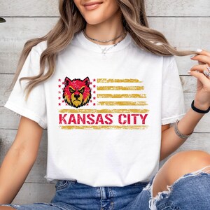Kansas City Football Comfort Colors Shirt, Kansas City Sport T-shirt image 6