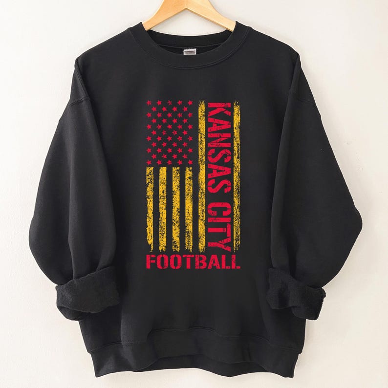 Kansas City Football Crewneck Sweatshirt, Kansas City Sweater, Sport Shirt image 1