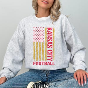 Kansas City Football Crewneck Sweatshirt, Kansas City Sweater, Sport Shirt image 6