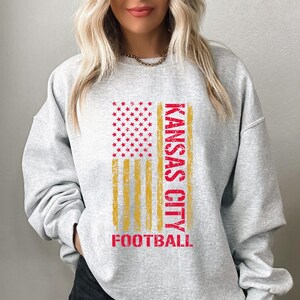 Kansas City Football Crewneck Sweatshirt, Kansas City Sweater, Sport Shirt image 4