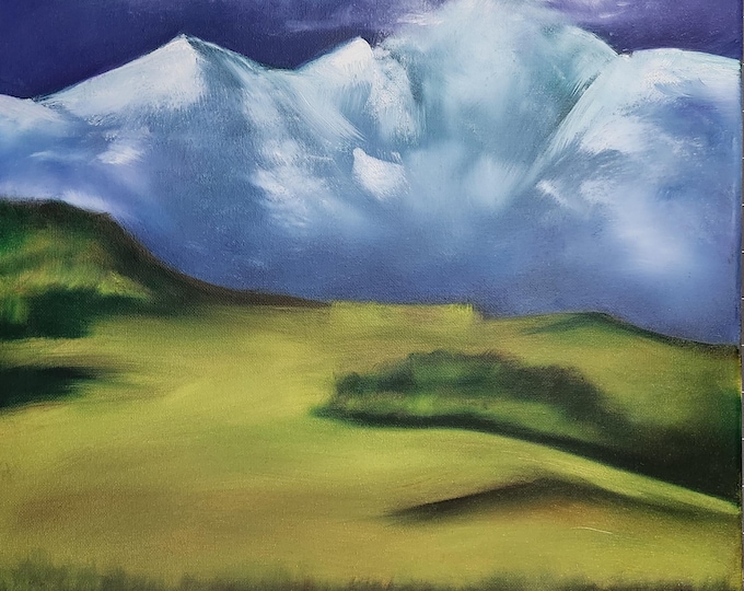 Nature's Balance Landscape Oil Painting, Signed Original Art