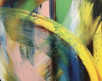 Serenity's Embrace Oil Painting on Canvas Board, 100% Original Art, Hand Painted