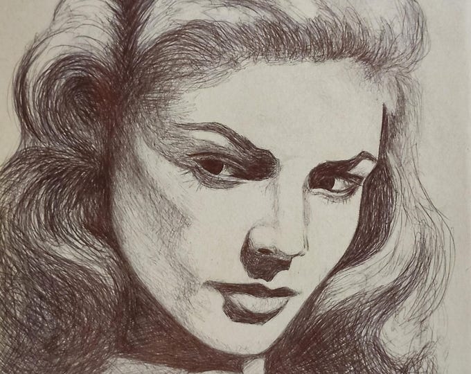 Original Hand Sketches, Portrait Art, Signed Artwork, Unframed (8.5x11 inches)