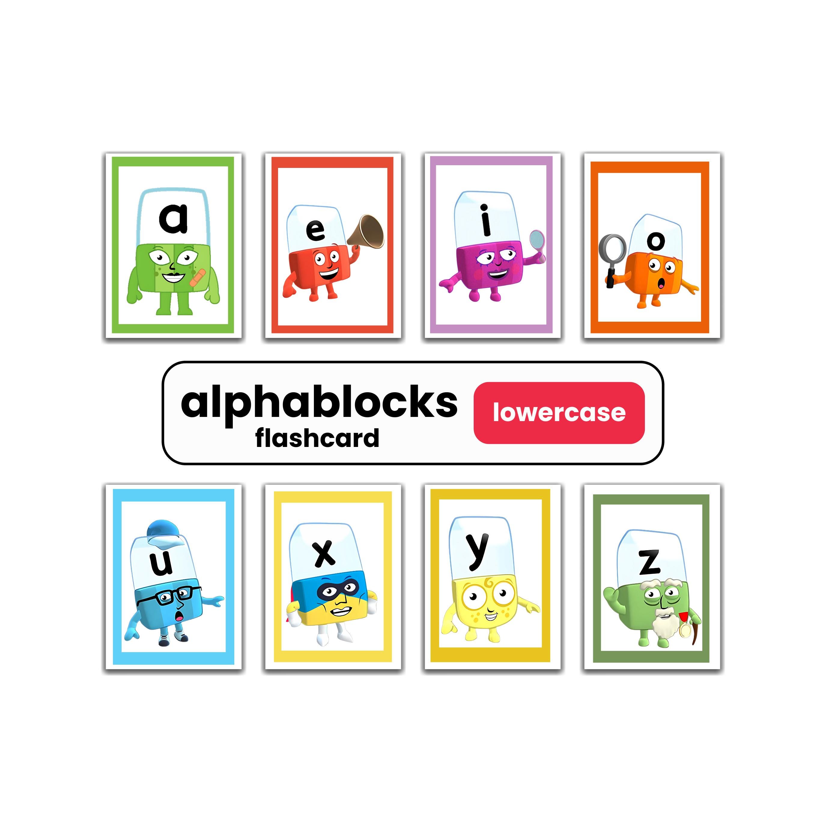 Alphablocks Lowercase Mini Flashcards: Preschool ABC Learning (PDF ...