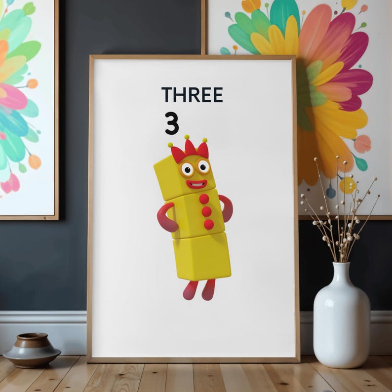 Number Blocks Poster.pdf Numberblocks 0-100 Poster Printable, Kids Math Wall Chart PDF 11x18 ...