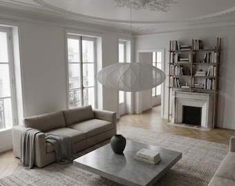 Lampada a sospensione moderna / Lampada da soffitto scandinava / Apparecchio di illuminazione a sospensione minimalista / Lampadario contemporaneo / Arredamento per la casa in stile giapponese