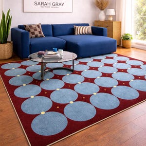 Matta i modern stil, 120 x 160 cm, geometrisk design, vardagsrumsdekor