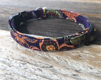 Purple hippie Cat collar