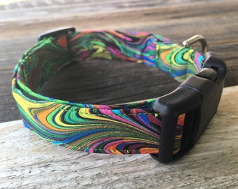 Color wave Dog collar