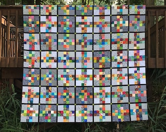 Modern patchwork Quilt Queen Size