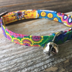 Flower Power hippie Cat collar